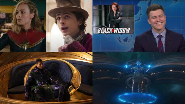Image for article titled Wonka vs. The Marvels, Colin Jost vs. Michael Che, and more of this week&#39;s top news stories